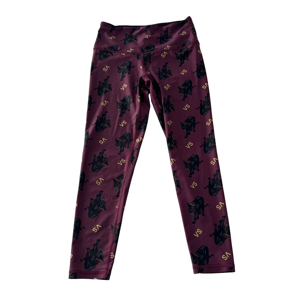 Victoria Sport 7/8 Leggings High Rise Medium Panther Victoria's Secret VS Tights